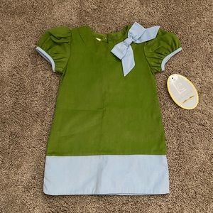 Little English 2T colorblock corduroy dress